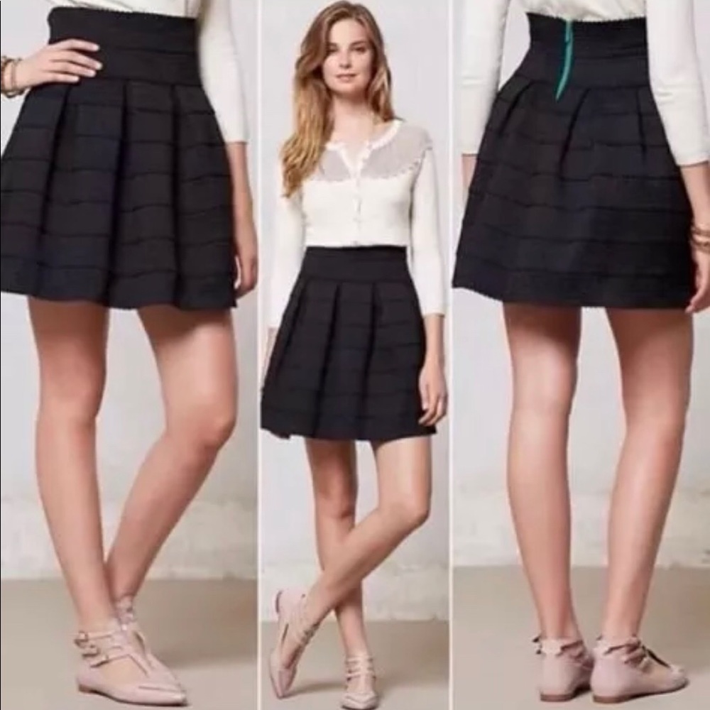 Girls From Savoy Anthropologie Ponte Skirt